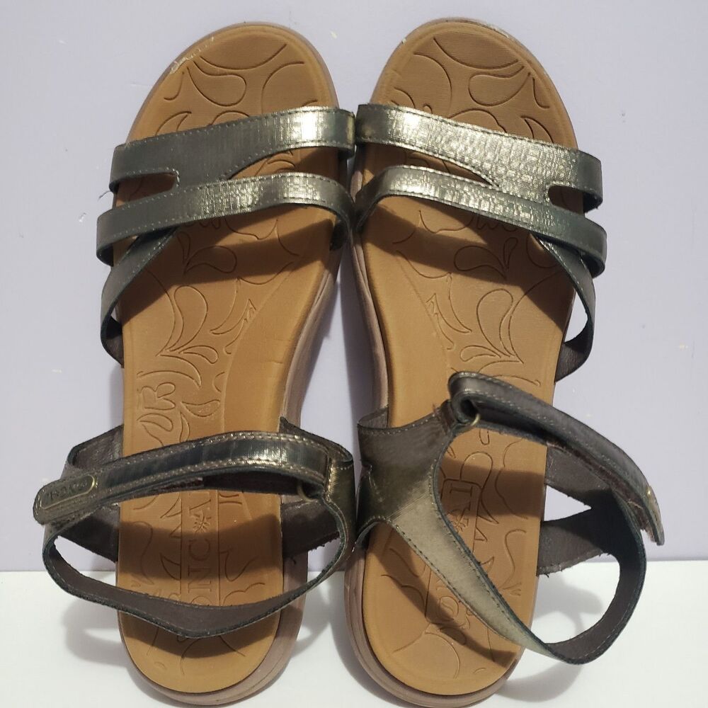 Oncai Bronze Strapped Soft Cushioned Women's Sandals Sz 42 ( US Sz 10 )